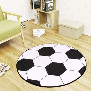 100Cm Ronde Anti-Slip Bal Tapijt Voetbal Basketbal Kinderen Slaapkamer Tapijt Woonkamer Mat Computer Stoel Pad polyester