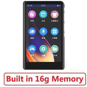 Ruizu H9 Metalen MP4 Speler Bluetooth 5.0 Ingebouwde Luidspreker 3.8Inch Full Touch Screen Ondersteuning Fm Radio, opname, Video,E-Book