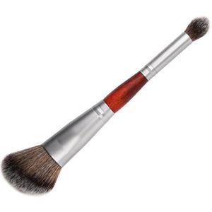 Dubbele Hoofd 1Pcs Gezicht Make-Up Borstel Voor Foundation Markeerstift Brons Oogschaduw Blush Vermogen Facial Beauty Make-Up Cosmetische Gereedschap