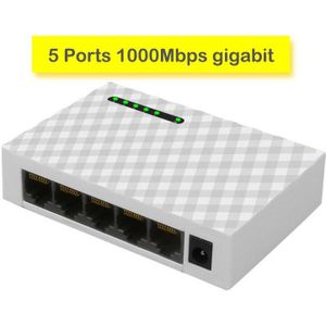 Ethernet Netwerk Switch Poe Switch Ondersteuning Verlengen 250M 52V Netwerk Switch Mini RJ45 5 Poort 4 Poe Poort + 1 Uplink Snelle Snelheid