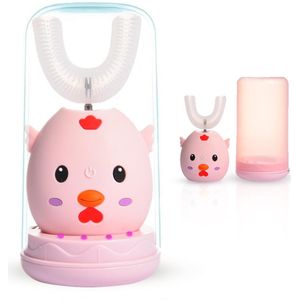 Smart Childrens Elektrische Tandenborstel U-Vormige Borstel Hoofd Usb Opladen Waterdicht Tandenpoetsen Tool Voor Kinderen Aged 2-12