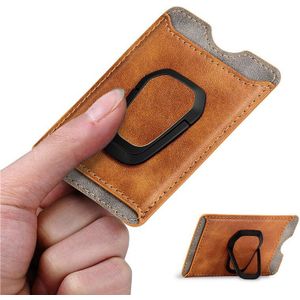 Mobiele Telefoon Terug Kaarten Houder Credit Id-kaart Pocket Sticker Magnetische Wallet Stand Phone Bag