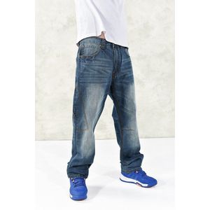 Hip Hop Jeans Mannen Baggy Kruis Broek Plus Size 31-52 55 57 Losse Stijl