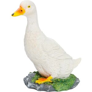 Vinger Eend Middelvinger Eend Decoratie Grappig Eendje Hars Beeldje Ornament Decor Hars Ambachtelijke Decoratie Sculptuur Standbeeld voor Thuis Patio Gazon Tuin Kantoor Buiten