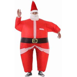 Kerstman Opblaasbare Pak Voor De Grote Markt Grappige Kleding Props Stage Performance Cartoon Pop Opblaasbare Kleding