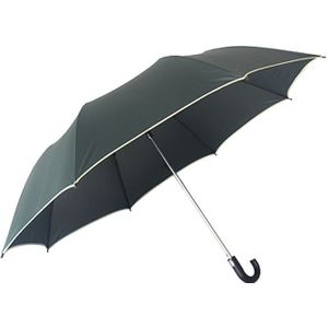 Alleen Jime Mannen Dual-Opvouwbare Effen Paraplu Anti-Uv Semi-Automatische Zonnige Regenachtige Paraplu Opvouwbare Business Paraplu Mannen