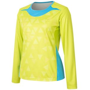 Vrouwelijke Badminton T-shirt Lente Herfst Modellen sneldrogende Lange Mouwen Sport Shirt O-hals Ademende Sportkleding