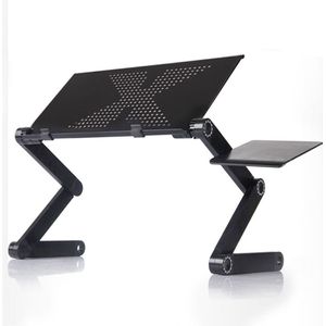 Laptop Tafel Stand Met Verstelbare Inklapbare Houder Stand Notebook Bureau Bed Voor Netbook Of Tablet Met Muismat Computer Bureaus