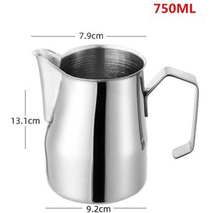 Melk Opschuimen Jug 350Ml 450Ml 750Ml Espresso Koffie Pitcher Barista Craft Cafe Latte Opschuimen Jug mok Opschuimen Jug