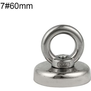 Sterke Neodymium Magneet Salvage Magneet Haak Diepzee Vissen Magneten Houder Trekken Montage Pot Met Ring Eyebolt Metalen