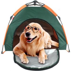 Outdoor Camping Picknick Huisdier Tent Hond Kennel Draagbare Tent Kooi Waterdichte Huis Automatische Opvouwbare Pet Supply Puppy Cat Nest