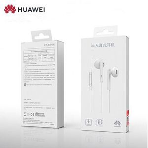100% Originele Huawei AM115 3.5Mm Half In-Ear Headset Met Microfoon/Volumeregeling Voor Huawei P9 P10 p20 P30 Lite Telefoons Honor 8 9 10