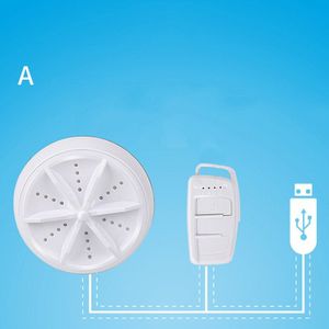 Multifunctionele Ultrasone Wasmachine 9Cm Ronde Mini Draagbare Schoonmaak Tool Voor Reizen Outdoor Gebruik SMD66