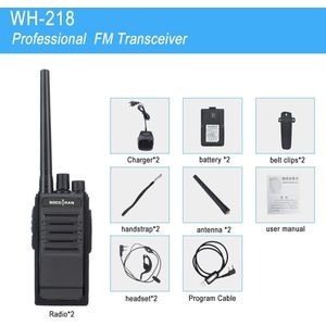 2 Pcs Socotran WH-218 Talkie Walkies Uhf 400-470 Mhz 16CH Draagbare Radio Comunicador Profissional Woki Toki Transceiver
