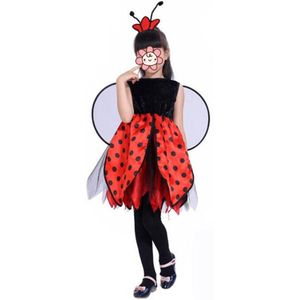 Meisje Animal Bee Laybug Wing Cosplay Kinderen Stage Performance Halloween Kostuum Voor Kinderen Maskerade Feestjurk Decor Kerst