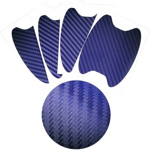 Auto Vorm 3D Koolstofvezel Deurklink Pols Anti-Kras Sticker Voor