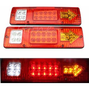 Premium Auto Styling 2 Stuks 19 Led Auto Vrachtwagen Trailer Achterlichten Stop Turn Light Indicator Lamp 12V