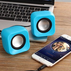 Mini Computer Speaker Usb Bedrade Luidspreker 3D Stereo Sound Surround Luidspreker Kleurrijke Subwoofer Voor Pc Laptop Notebook