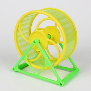 1 Stuks Hamster Wiel Stille Plastic Loopwiel Oefening Wiel Voor Woestijnrat Chinchilla Huisdier Hamster Grappige Speelgoed Voor Kleine Dieren