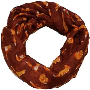 Visuele Assen Vrouwen 100 Viscose Sjaal Vrouwelijke Vos Print Pashmina Sjaal Dames Dier Patroon Ring Infinity Sjaals Loop