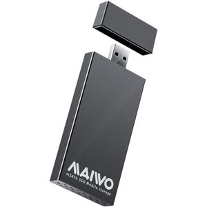5Gbps Usb 3.0 Naar Msata Ssd Externe Case Aluminium Draagbare Mobiele Solid State Drive Box Ondersteuning 30X30Mm 51X30Mm Ssd