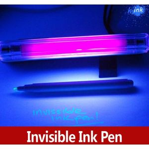 Onzichtbare inkt pen uv pen, Uv licht krachtige/paars uv licht, Mark pen onzichtbare inkt pen