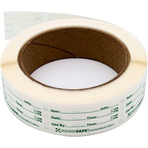 250 Pcs/Roll Groen Voor Schrijven Etikettering Zelfklevende Verwijderbare Vriezer Koelkast Voedsel Opslag Papier Pantry Datum Diy labels