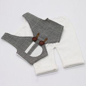 Pasgeboren Baby Fotografie Kleding Plaid Vest + Broek 2 stuks Set Jongens Foto Kostuums Outfit Baby Gentleman Kleding