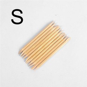 10 Stks/set Nail Art Cuticle Pusher Oranje Houten Stok Sticks Cuticle Pusher Remover Manicure Pedicure Care