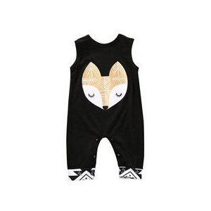 Katoen Pasgeboren Baby Baby Boy Meisje Mouwloze Romper Jumpsuit Kleding Outfis Maat 0-24 m