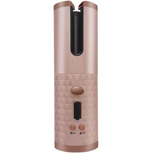 5000mAh Rechargeable Battery Portable Hair Curler Quick Heat Curler, 4 Heats, 7 Timers, with LCD Display