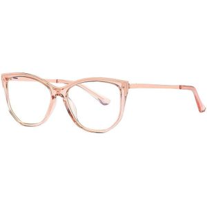 Mode Vrouwen Brillen Frame Cat Eye Volledige Velg Plastic Front Rim Alloy Temple Arms Anti-Kras Coating Vrouwelijke Bril frame