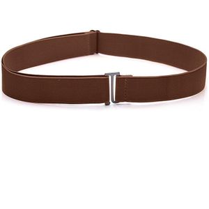 Elastische Stretch Taille Riem Platte Gesp Vrouwen Effen Kleur Zachte Onzichtbare Jeans Broek Riem No Show Verstelbare Size Elastische Band