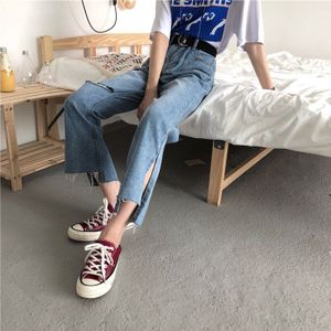 Jeans Voor Vrouwen Blauw Losse Harem Lange Broek Vrouwelijke Losse Jeans Vrouwen Broek Casual Jeans