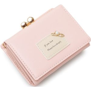 Stad Licht Brand Vrouwen Portefeuilles Vrouwelijke Korte Mode Drievoudige Portemonnee Eenvoudige Student Clutch