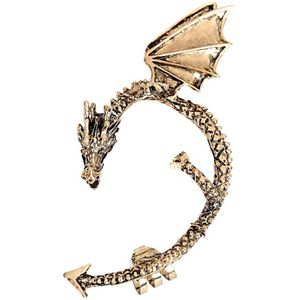 Lukeni 5 Stks/partij Mode-sieraden Oorbellen Punk Dragon Lange Oor Manchet Oorbellen Voor Vrouwen En Mannen EJ002