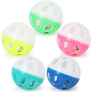 10 Pcs Kleurrijke Hollow Bell Bal Huisdier Papegaai Speelgoed Vogel Speelgoed Parkiet Kat Hond Hamster Papegaai Kauwen Kooi Fun Speelgoed