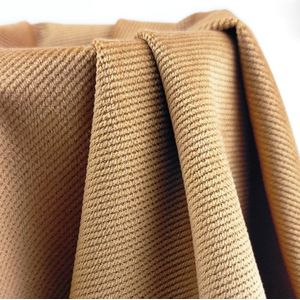 Zachte Effen Stretch Polyester Corduroy Fluwelen Stof Voor Jas En Broek, Wit, Beige, Roze, Kaki, groen, Bourgondië, Door Meter