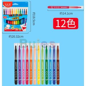 Maped 12/18/24 Kleur Kinderen Veilig En Niet Giftig Wasbaar Kleur Pen Papier/Plastic Doos Dunne staaf Kegel Hoofd Tekening Art Supplies