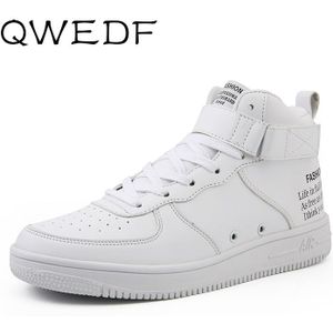 QWEDF Zomer Schoenen Mannen Klassieke Witte Mannen Casual Paar Schoenen antislip Platform Sneakers Man Lace-up Platte footwearN1-75