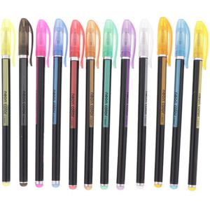 Kleur Gel Pennen Set, Gekleurde Fijne Punt Balpen Inkt Pennen Fluorescerende Highlighter Markers Voor Volwassenen Kleurboeken