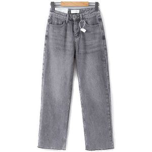 Jeans Mujer Mode Hoge Taille Jeans Pocket Hoge Elastische Potlood Plus Size Denim Lange Broek Casual basic Grijs jeans