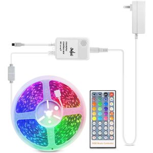 Muziek Sync Led Podium Disco Licht Rgb Dj 12V Lamp Strip Met Muziek Controller Voor Home Decor Geluid Party verlichting Smart Verlichting