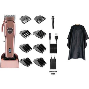Alle-Metalen Kapper Tondeuse Professionele Elektrische Tondeuse Mannen Cordless Haar Snijder Machine Cut Opladen Base