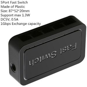 Mini 8 Poort Netwerk Switch Desktop Gigabit Snelle RJ45 Ethernet Switcher Lan Switching Hub Shunt Adapter 10/100Mbps