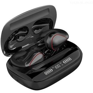 Tws Draadloze Hoofdtelefoon Beengeleiding Mini Bluetooth 5.0 Koptelefoon Muziek Sport Handsfree Headsets Met Microfoon Touch Control