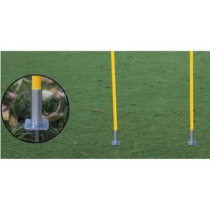 Waterinjectie Basis Voetbal Deur Pole Vlag Logo Bar Training Apparatuur Teken Obstakel Marker Hengel Top