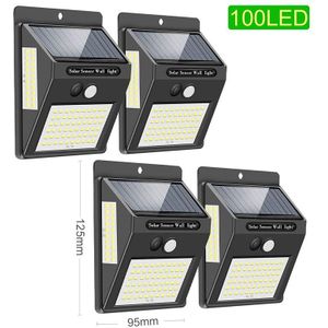 Led Tuin Solar Light Outdoors Led Schijnwerper Solar Lamp Pir Motion Sensor Zonne-energie Zonlicht Straat Licht Voor Tuin Decor