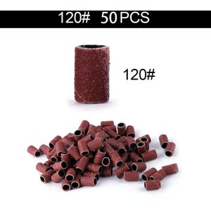50 Stuks 80 #120 #180 # Schuurbanden Elektrische Manicure Machine Vervanging Accessoires Voor Elektrische Nail Machine boren
