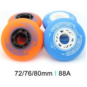 80 Mm 76 Mm 72 Mm 88A Inline Rolschaatsen Wielen Voor Kinderen Volwassen Mannen Schaatsen Voor Slalom Slide Gratis schaatsen Patine Voor Seba LZ61